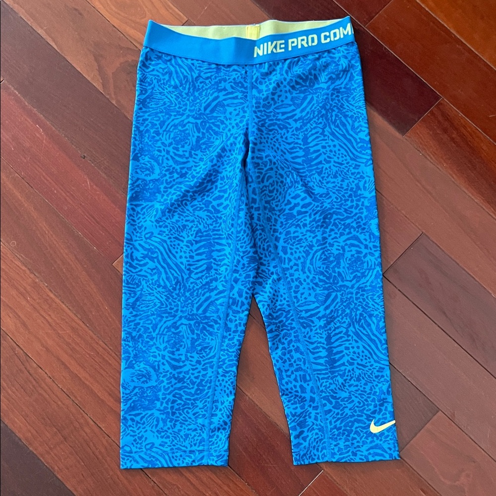 Nike Blue Patterned Track Pants